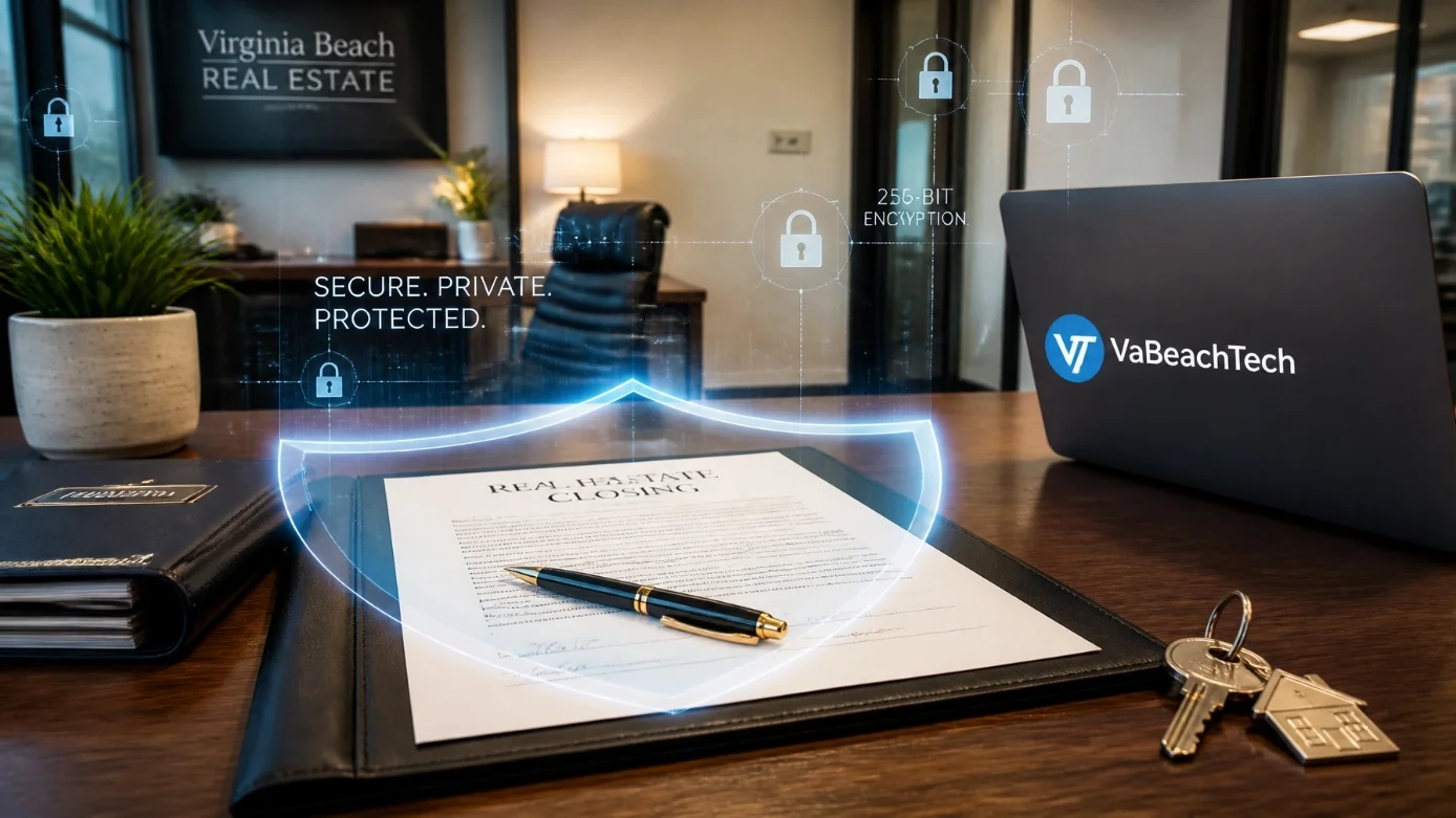 Digital key fob and shield protecting real estate closing transactions